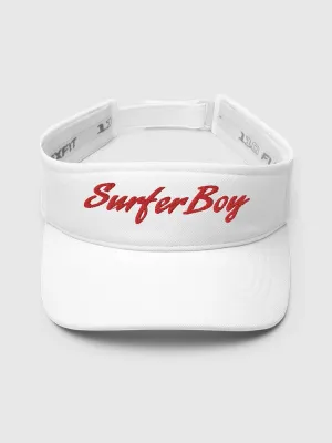 Surfer Boy Pizza Embroidered Visor