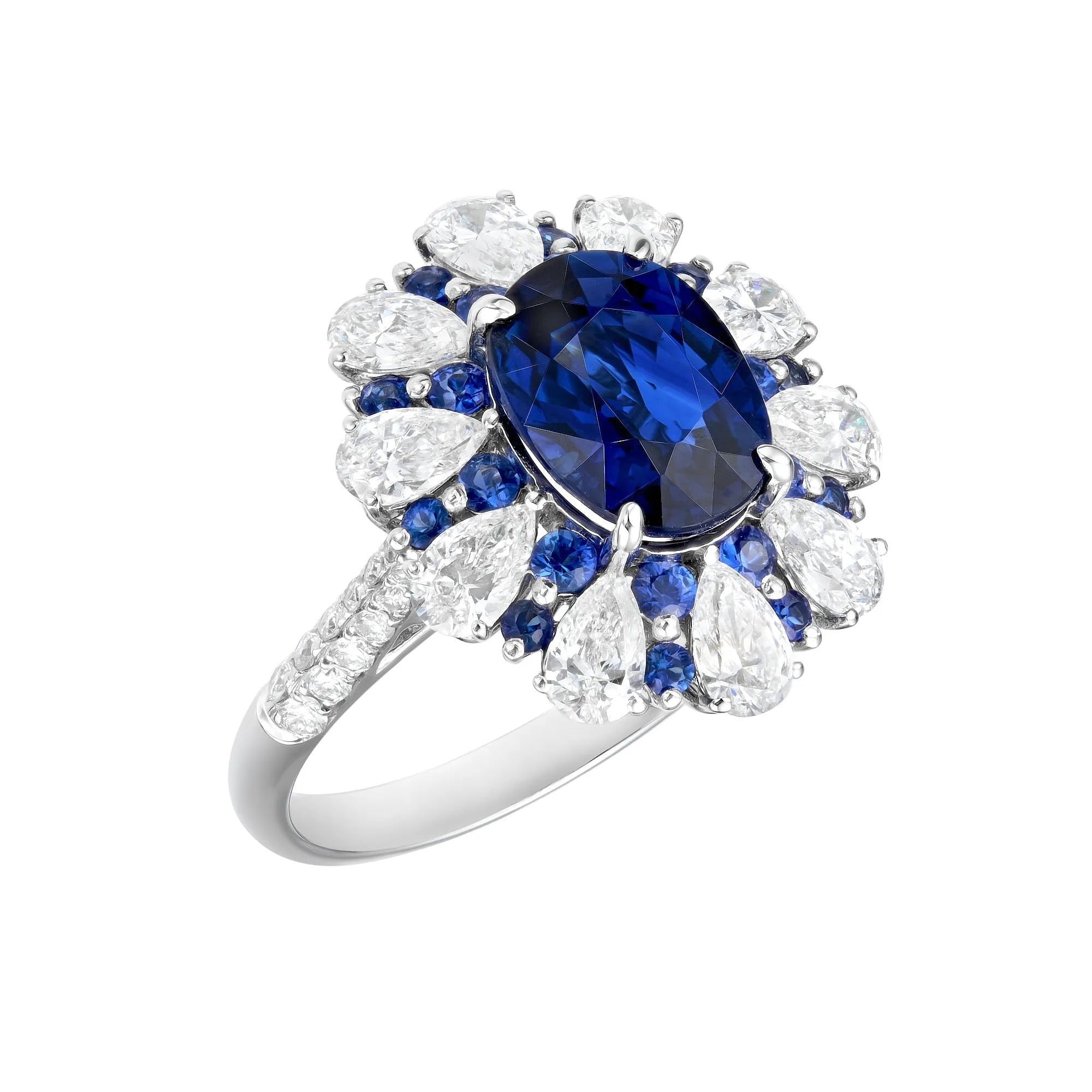 Synfonia Blue Sapphire Cocktail Ring