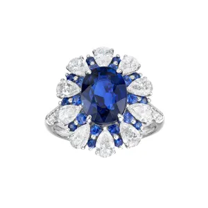 Synfonia Blue Sapphire Cocktail Ring