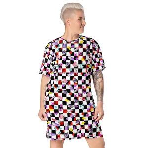 T-shirt dress, Checked Menhera