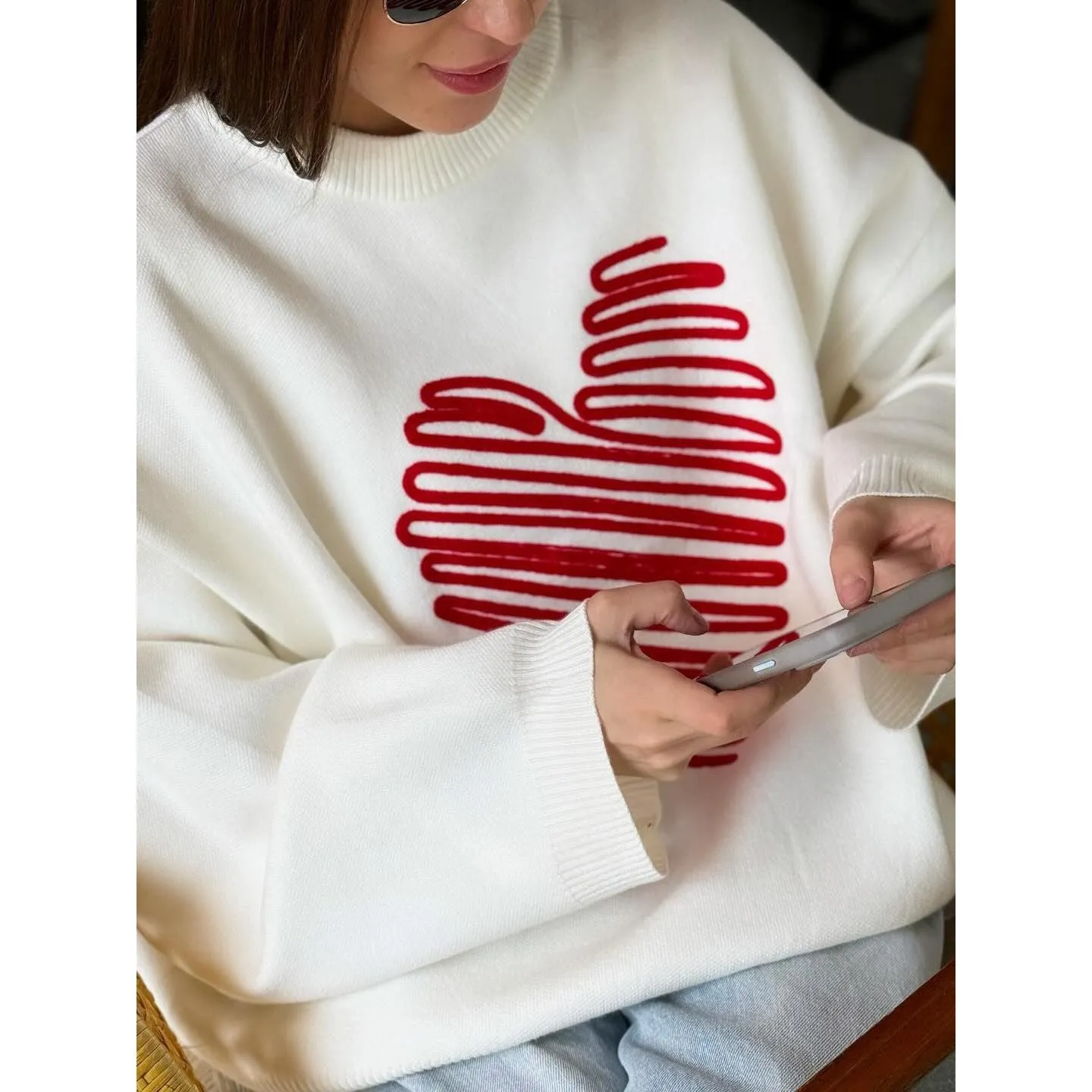 Temperament Streetwear Love Sweater