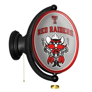 Texas Tech Red Raiders: Original Oval Rotating Lighted Wall Sign
