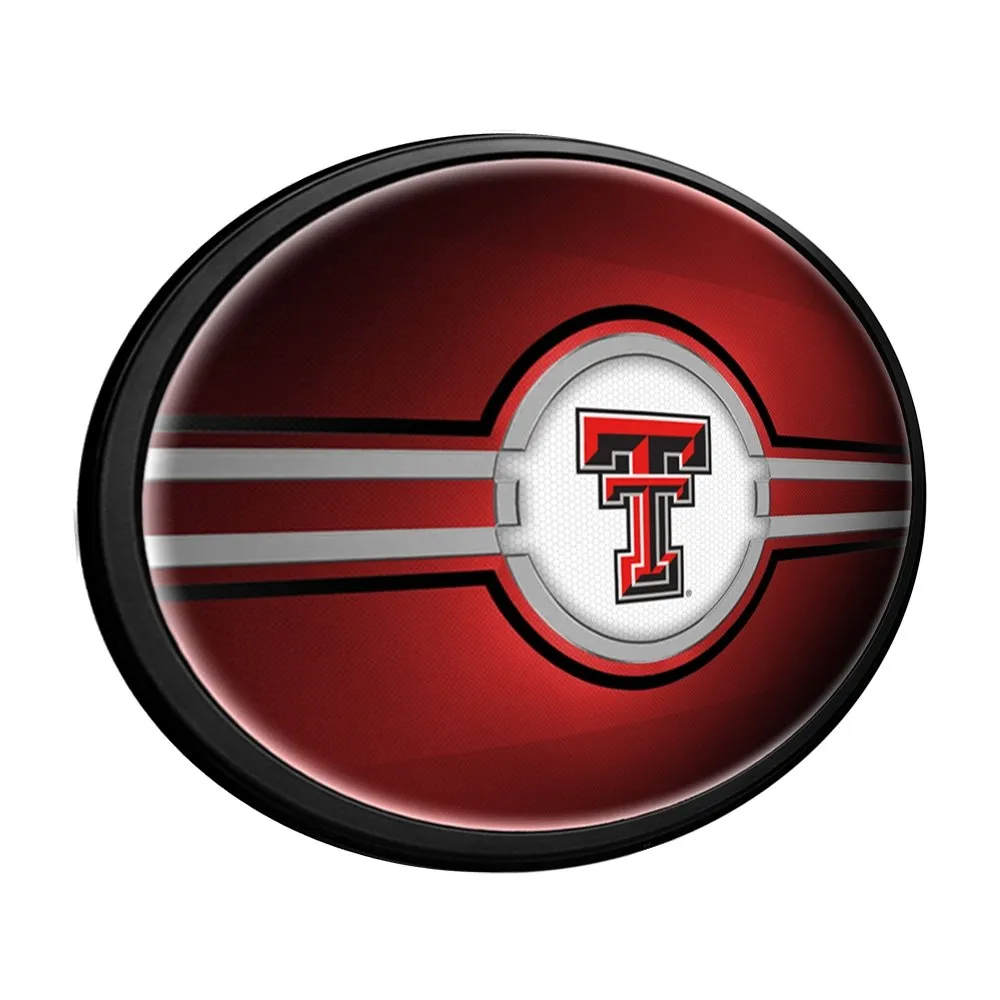 Texas Tech Red Raiders: Oval Slimline Lighted Wall Sign