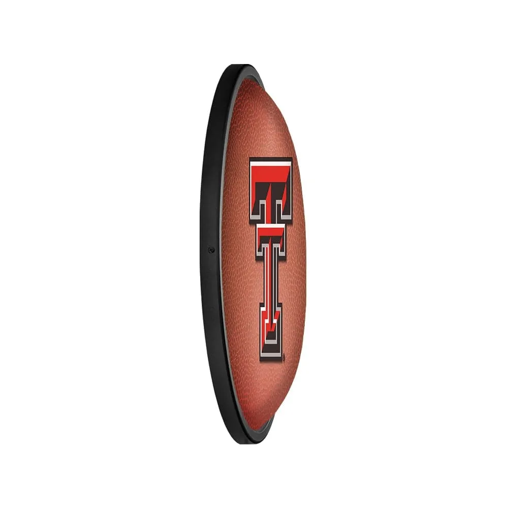 Texas Tech Red Raiders: Pigskin - Oval Slimline Lighted Wall Sign