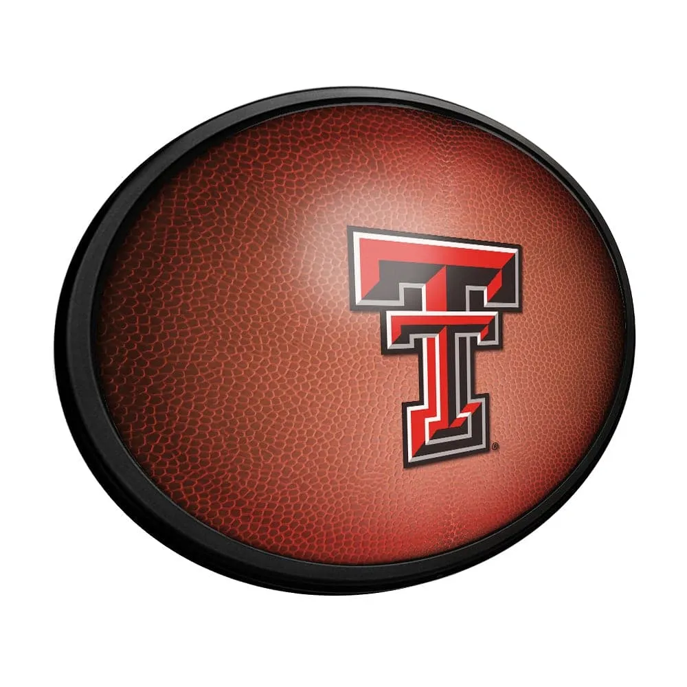 Texas Tech Red Raiders: Pigskin - Oval Slimline Lighted Wall Sign