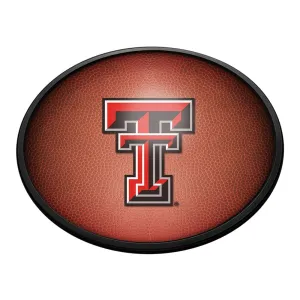Texas Tech Red Raiders: Pigskin - Oval Slimline Lighted Wall Sign
