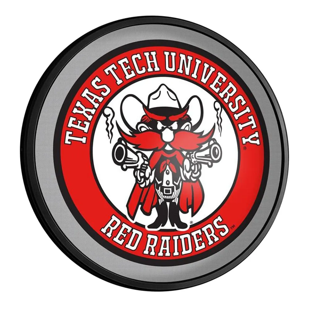Texas Tech Red Raiders: Raider Red - Round Slimline Lighted Wall Sign