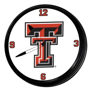 Texas Tech Red Raiders: Retro Lighted Wall Clock