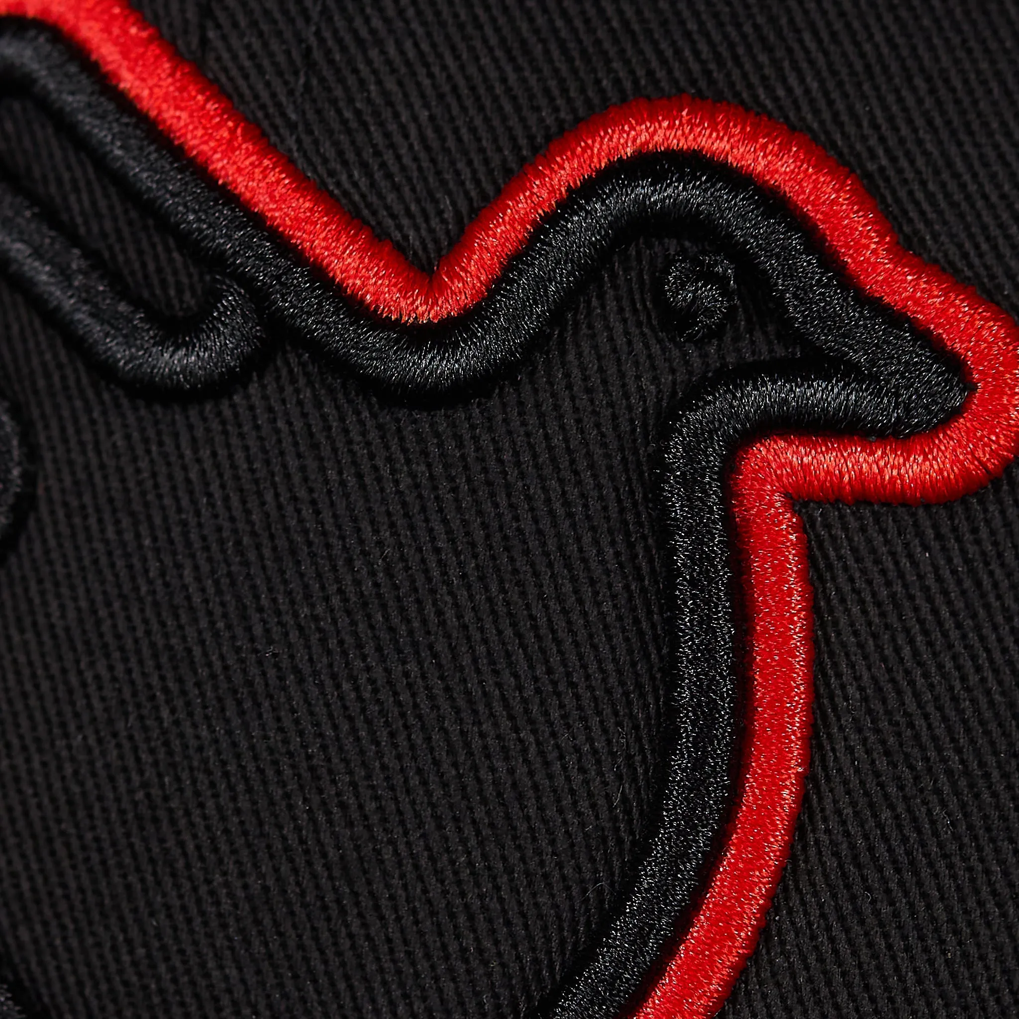 The Jimothy Red and Black Flat Brim Hat