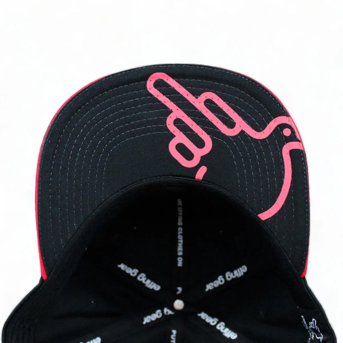 The Jimothy Red and Black Flat Brim Hat