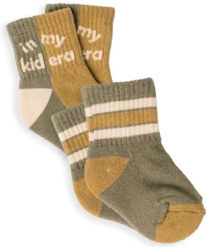 The Retro KID ERA   STRIPE Socks (Pack of 2) - KIDS