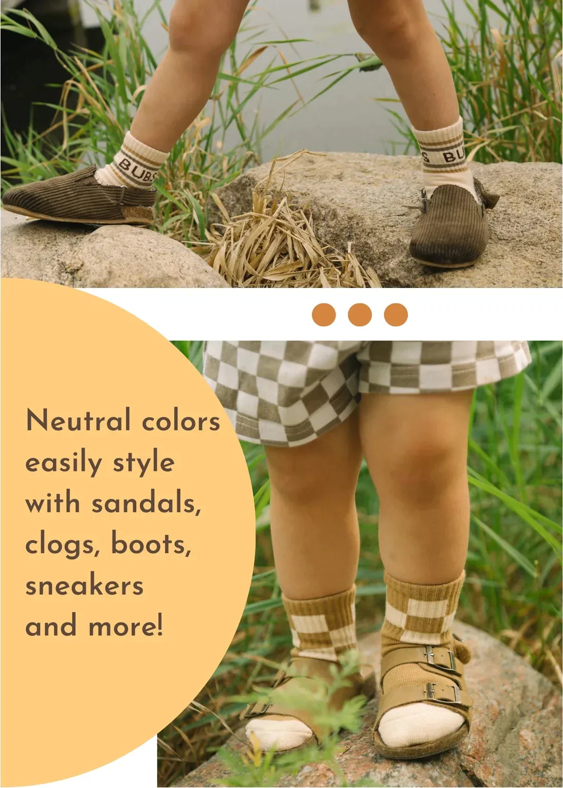 The Retro KID ERA   STRIPE Socks (Pack of 2) - KIDS