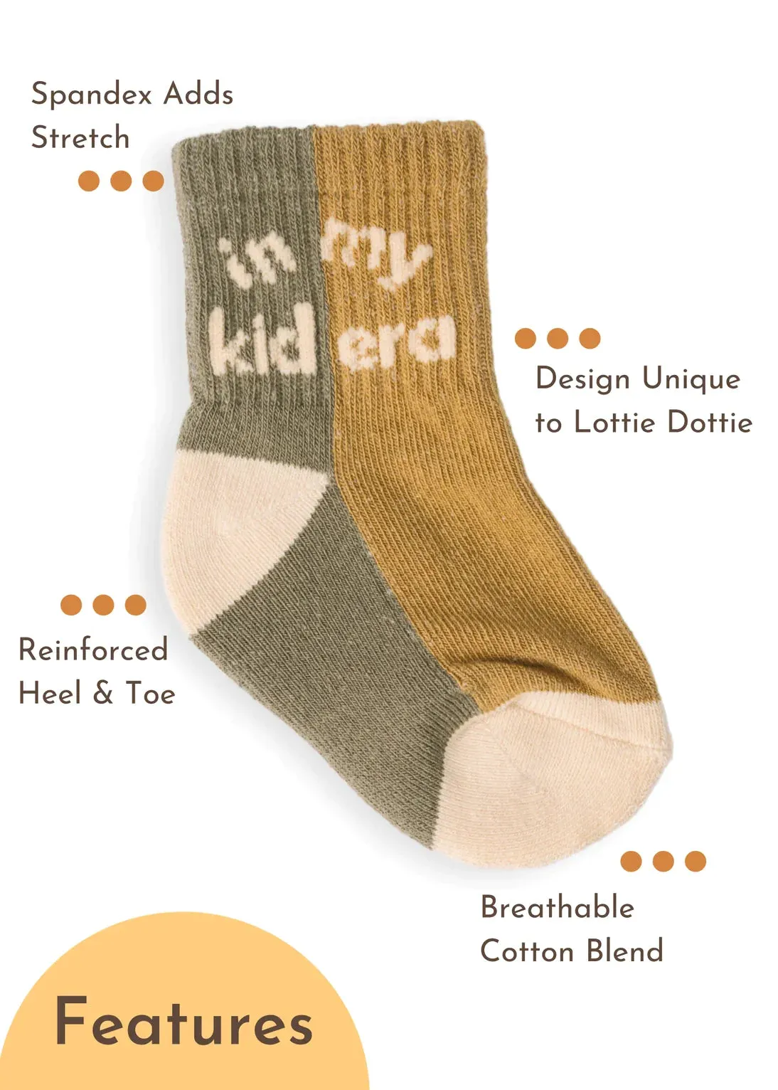 The Retro KID ERA   STRIPE Socks (Pack of 2) - KIDS