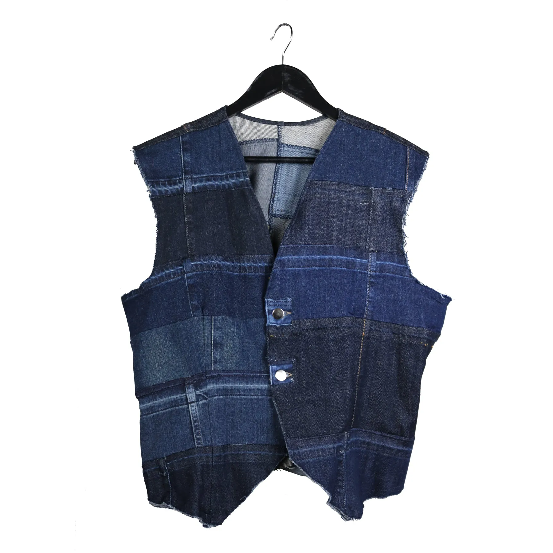 This Ain’t A Scene, It’s An Arms Race- Upcycled Denim Vest