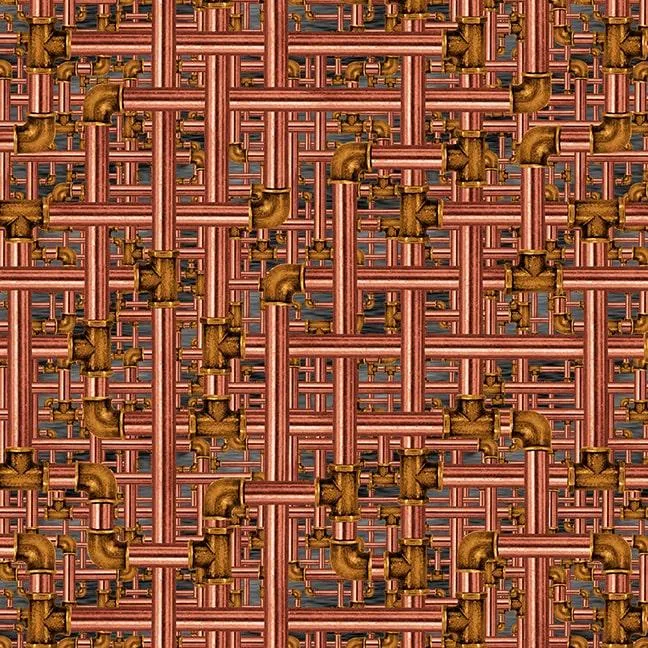 Time Travel by Blank Quilting PIPES/COPPER