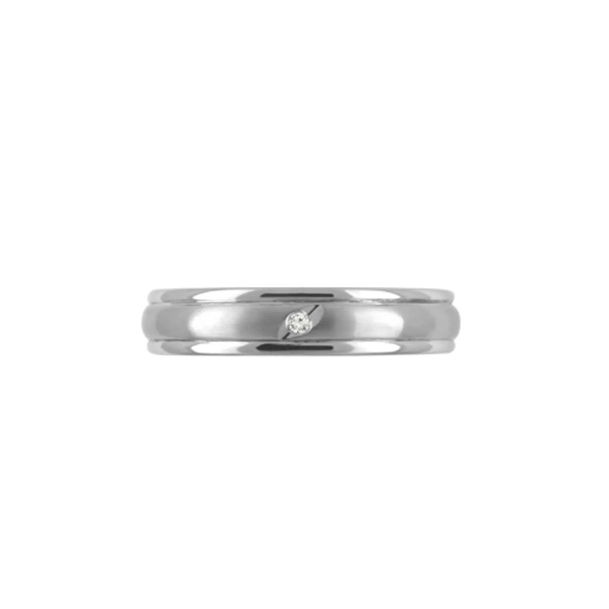 Titanium Ring 4.7 mm with Diamond