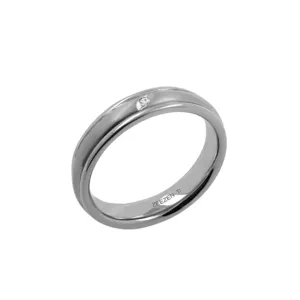 Titanium Ring 4.7 mm with Diamond