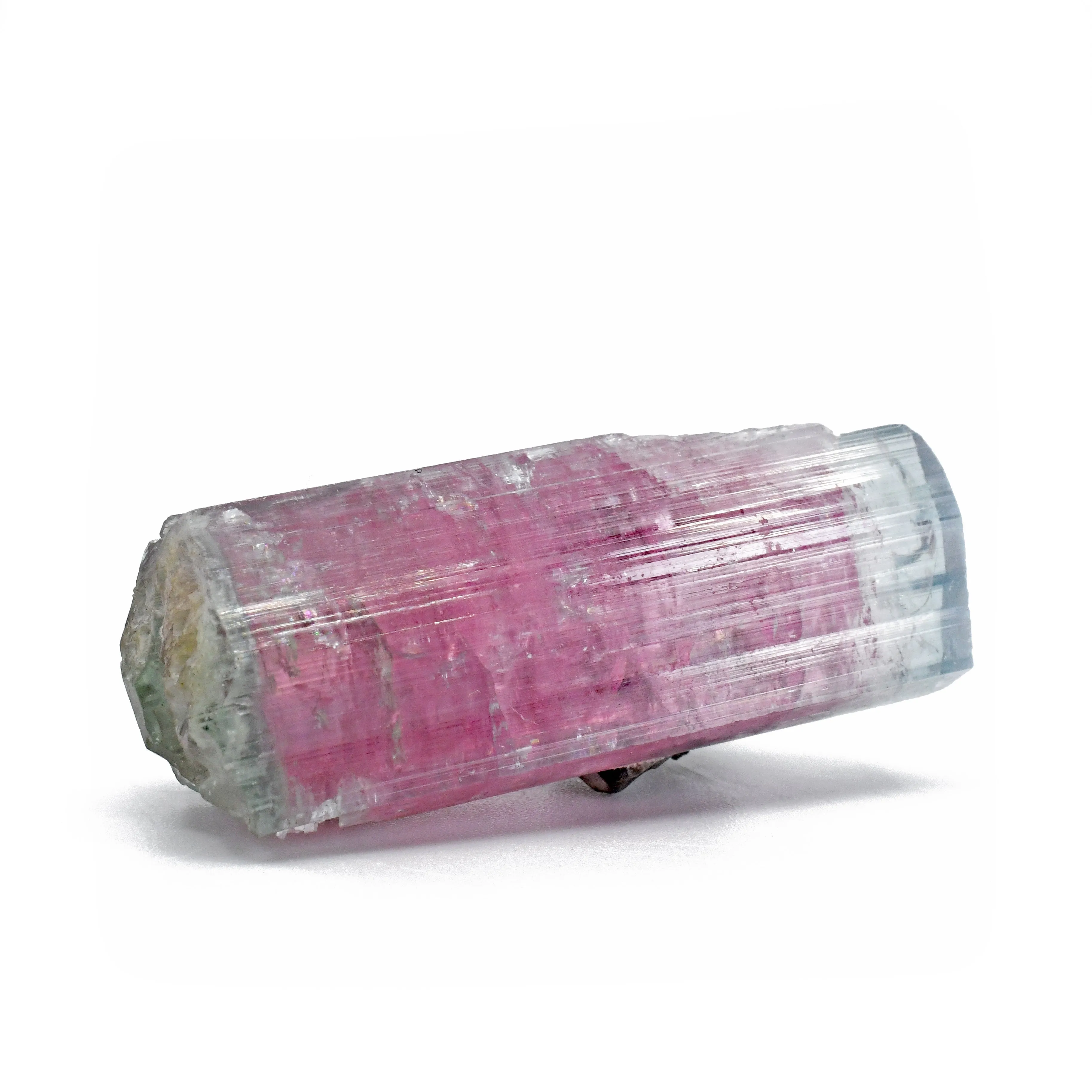 Tourmaline - Pink And Blue Watermelon Tourmaline Natural Double-Terminated Gem Crystal-Pakistan