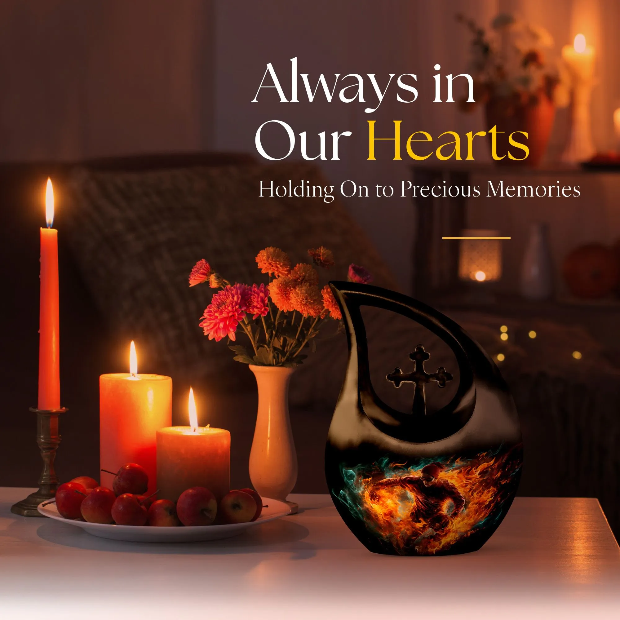 Tranquil Journey: Exquisite Football Urn for Endearing Memories