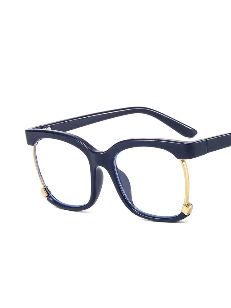 Trend Fashion Retro Square Anti Blue Light Women Glasses