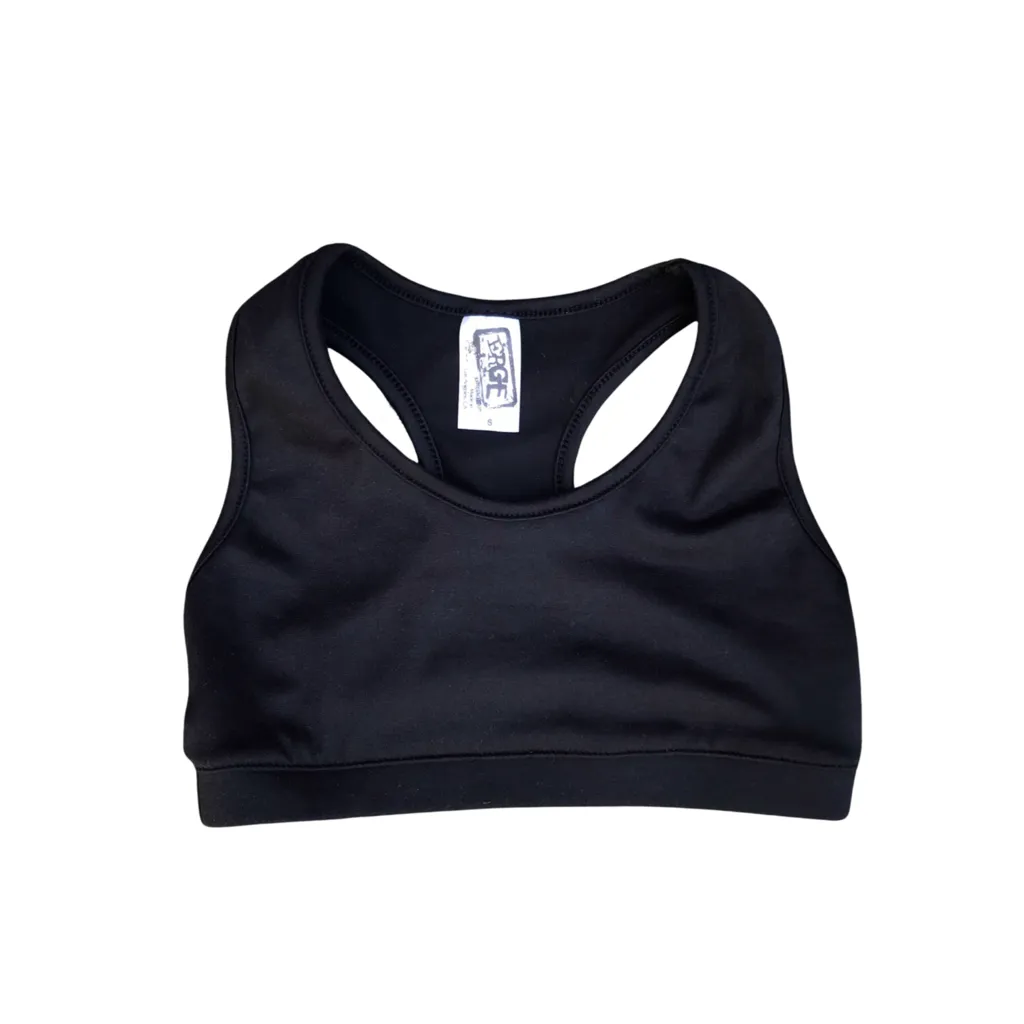 TWEEN SOLID SPORTS BRA - BLACK