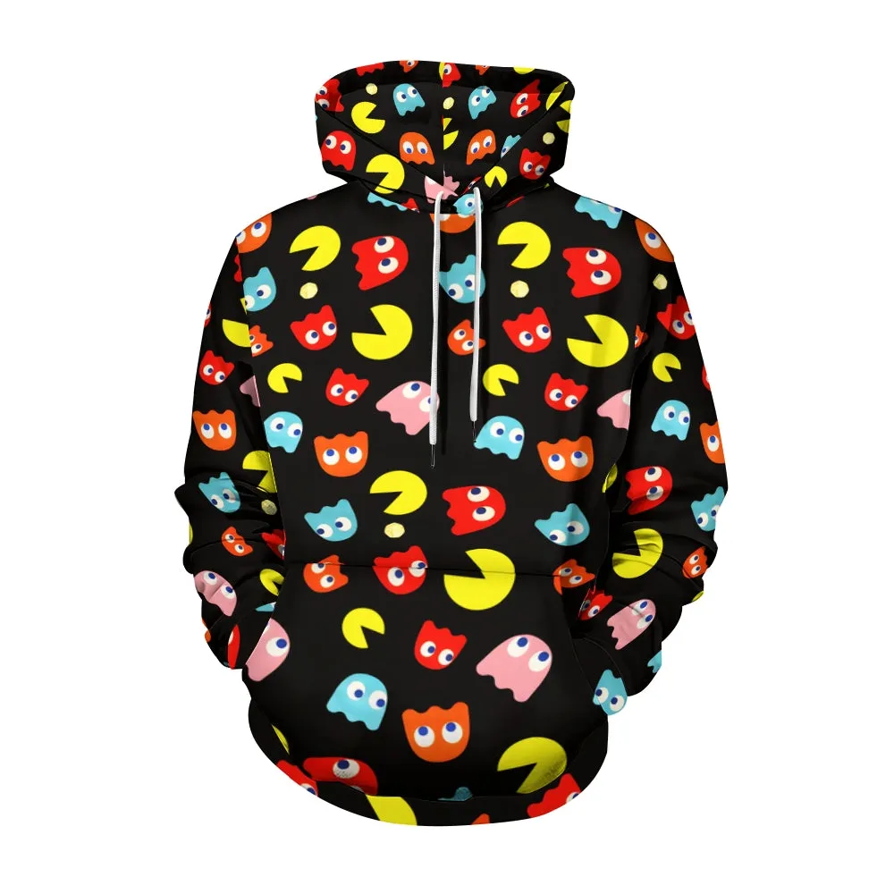 Unisex Casual Print Pocket Hoodi 2310000013