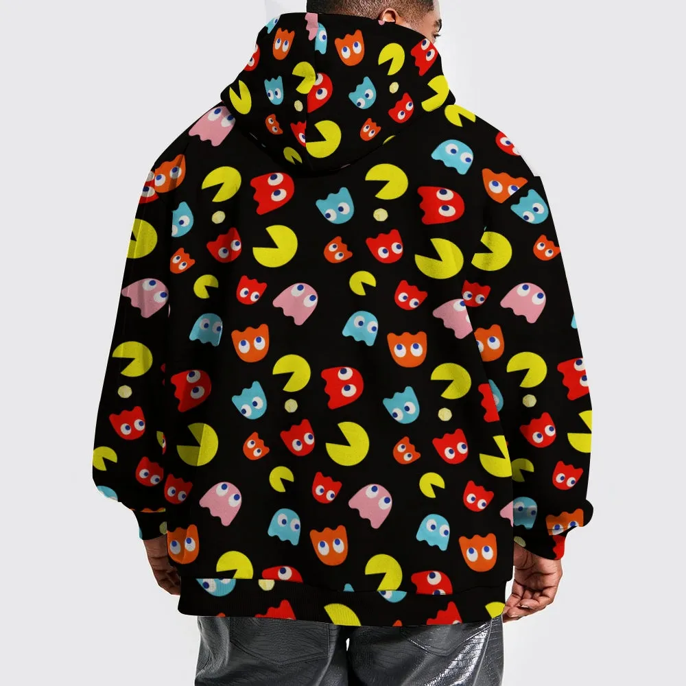 Unisex Casual Print Pocket Hoodi 2310000013