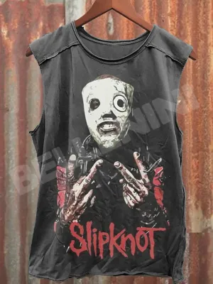 Unisex Horror Art Illustration Print Casual Tank Top