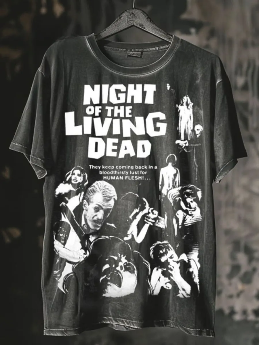 Unisex Horror Print Casual 100% Cotton Tank Top