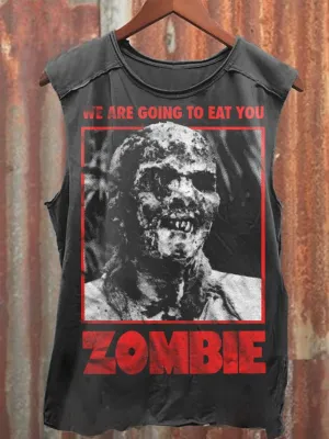 Unisex Zombie 100% Cotton Casual Tank Top