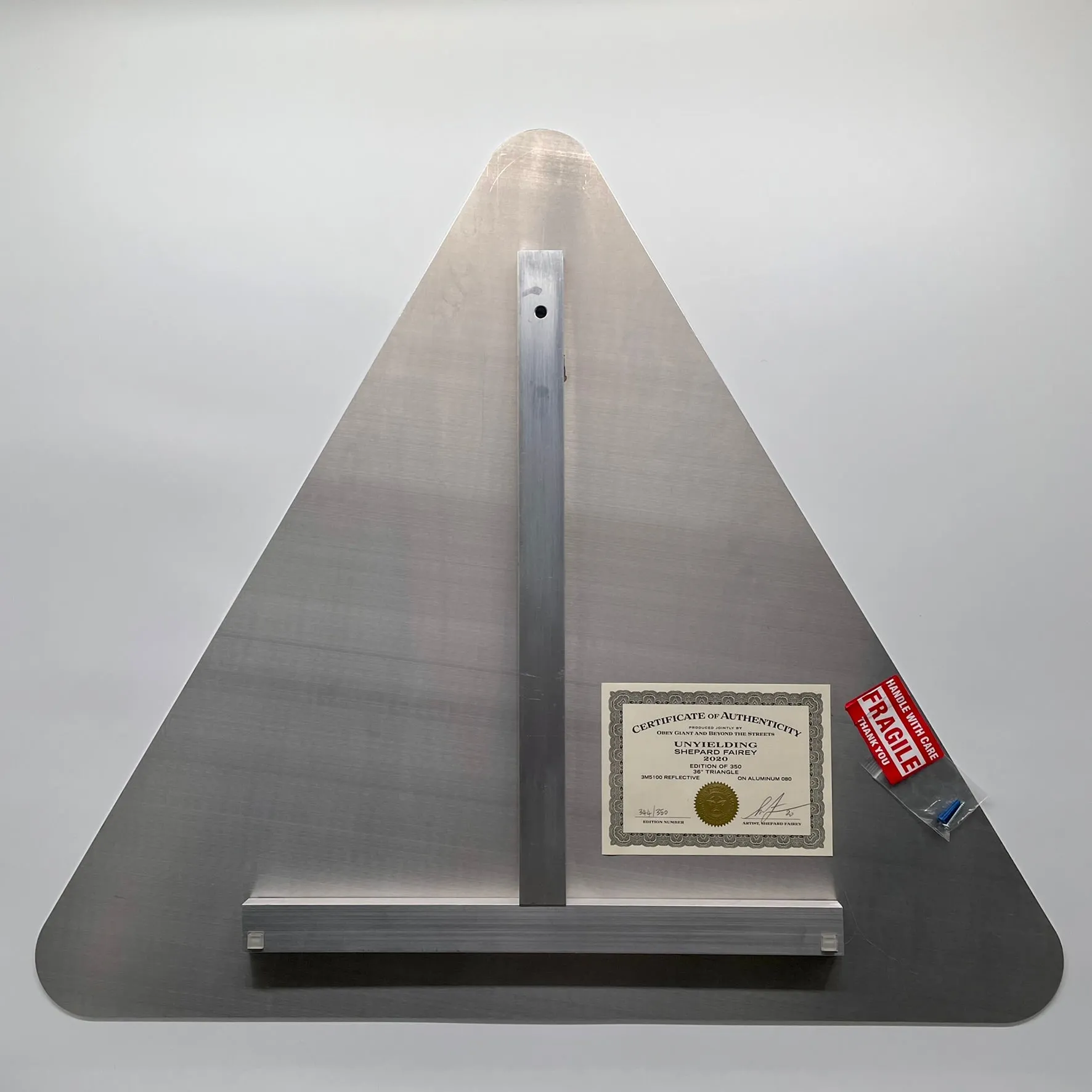 Unyielding (Metal Street Sign)