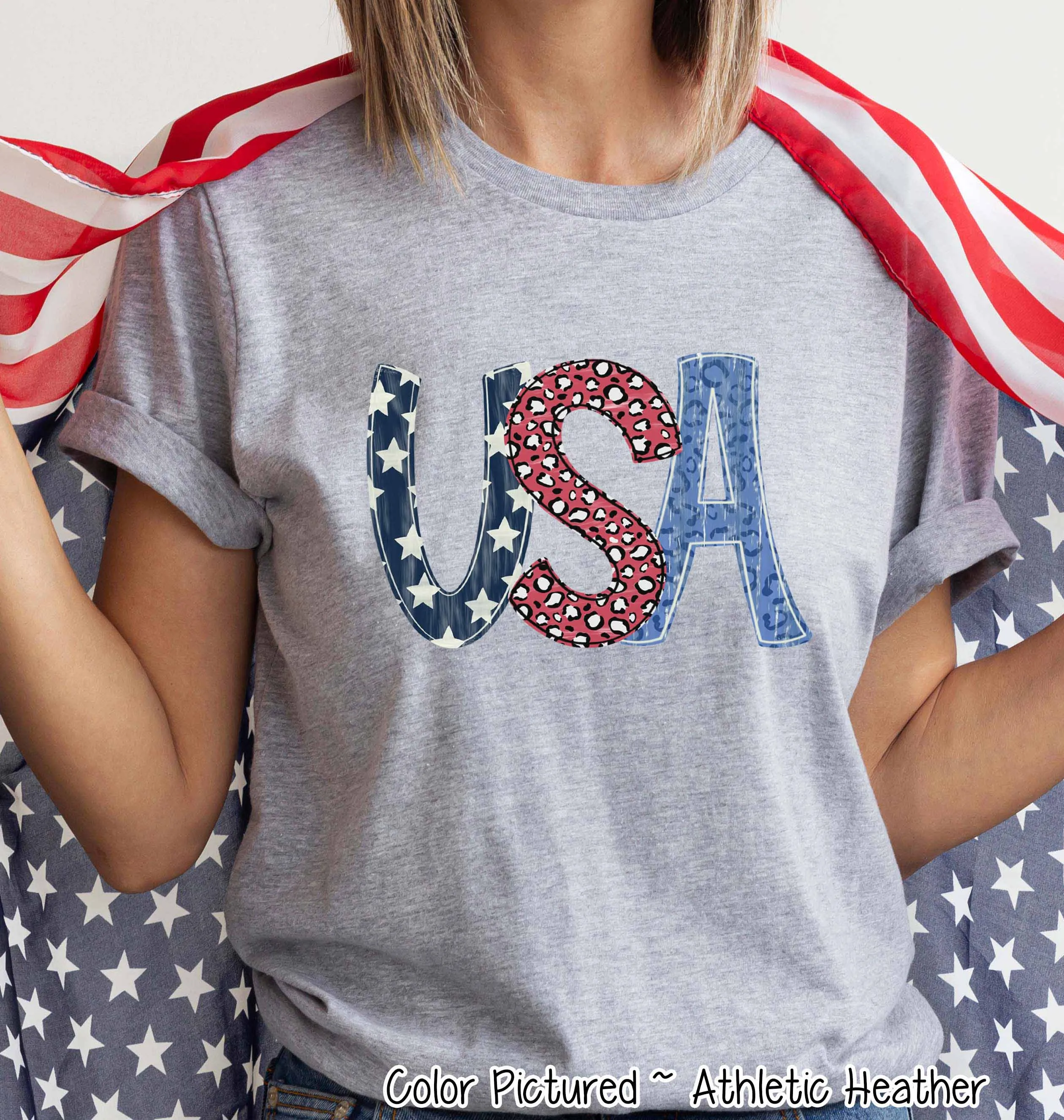 USA Retro Print Tee