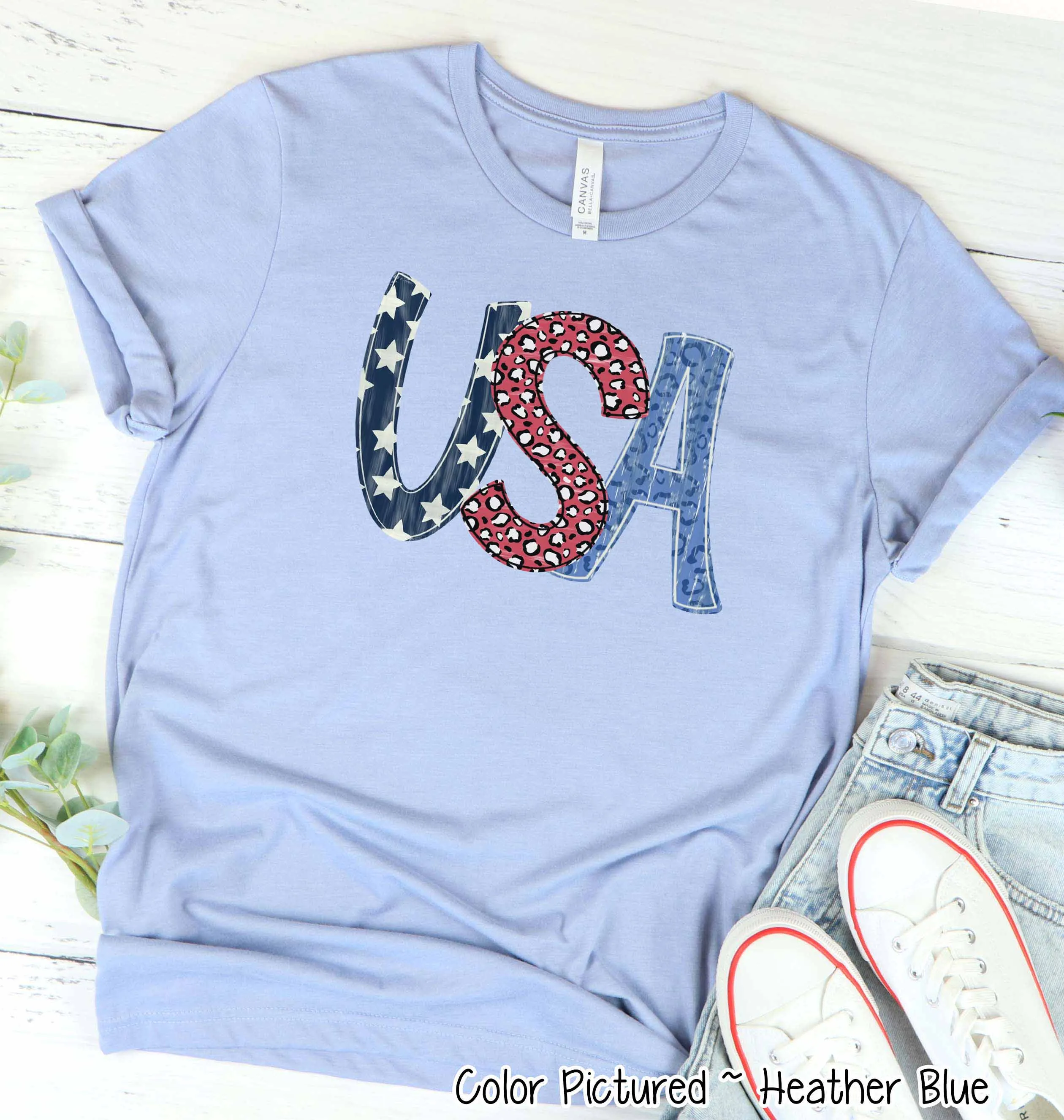 USA Retro Print Tee