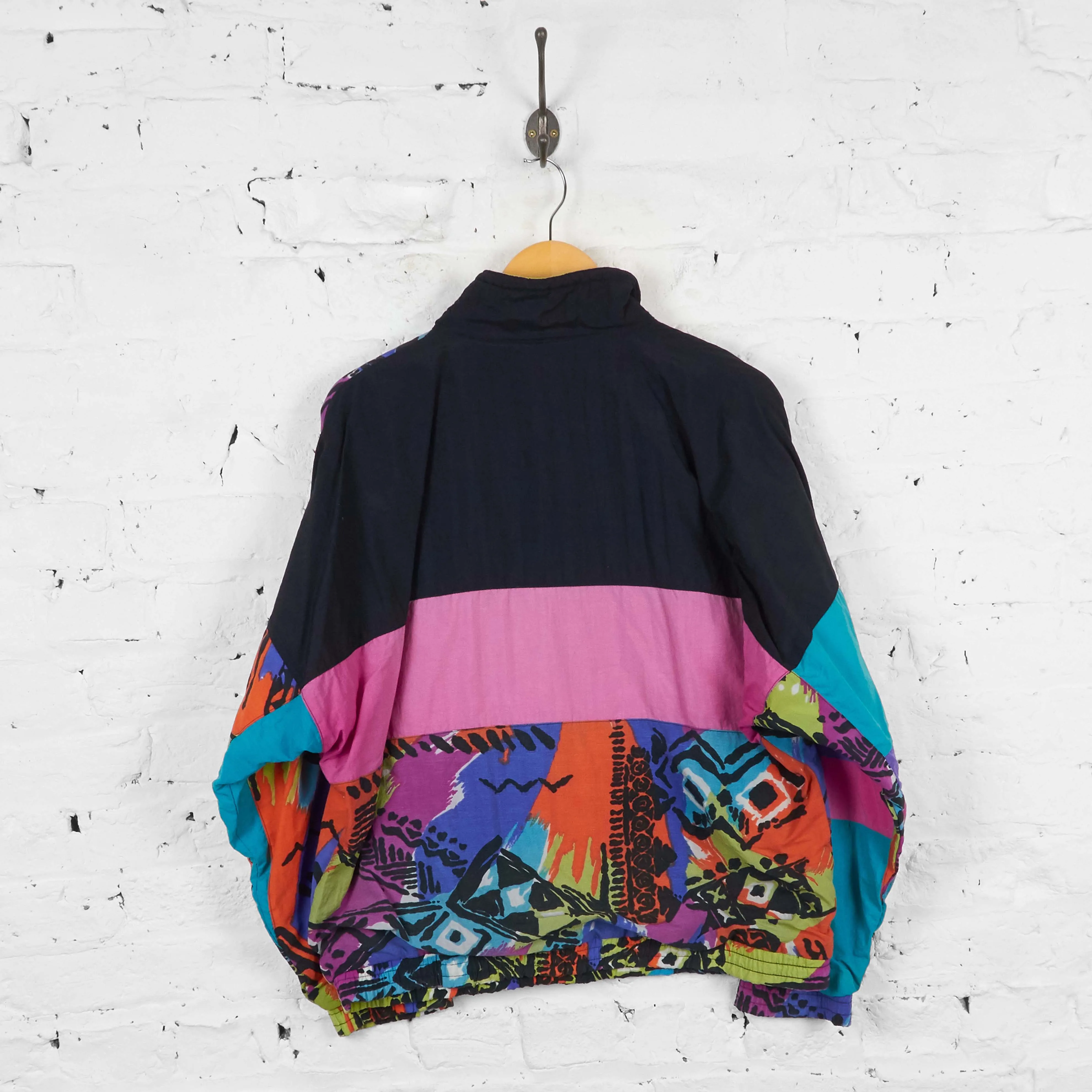 Vintage Pattern 1/4 Zip Tracksuit Top - Multi - L