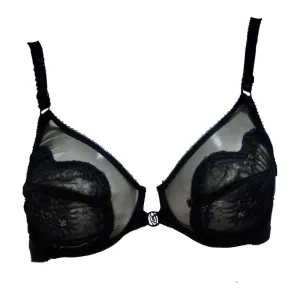 Vintage Yves Saint Laurent Black Lace Bra