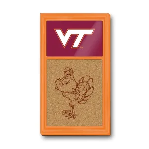 Virginia Tech Hokies: Dual Logos - Cork Note Board