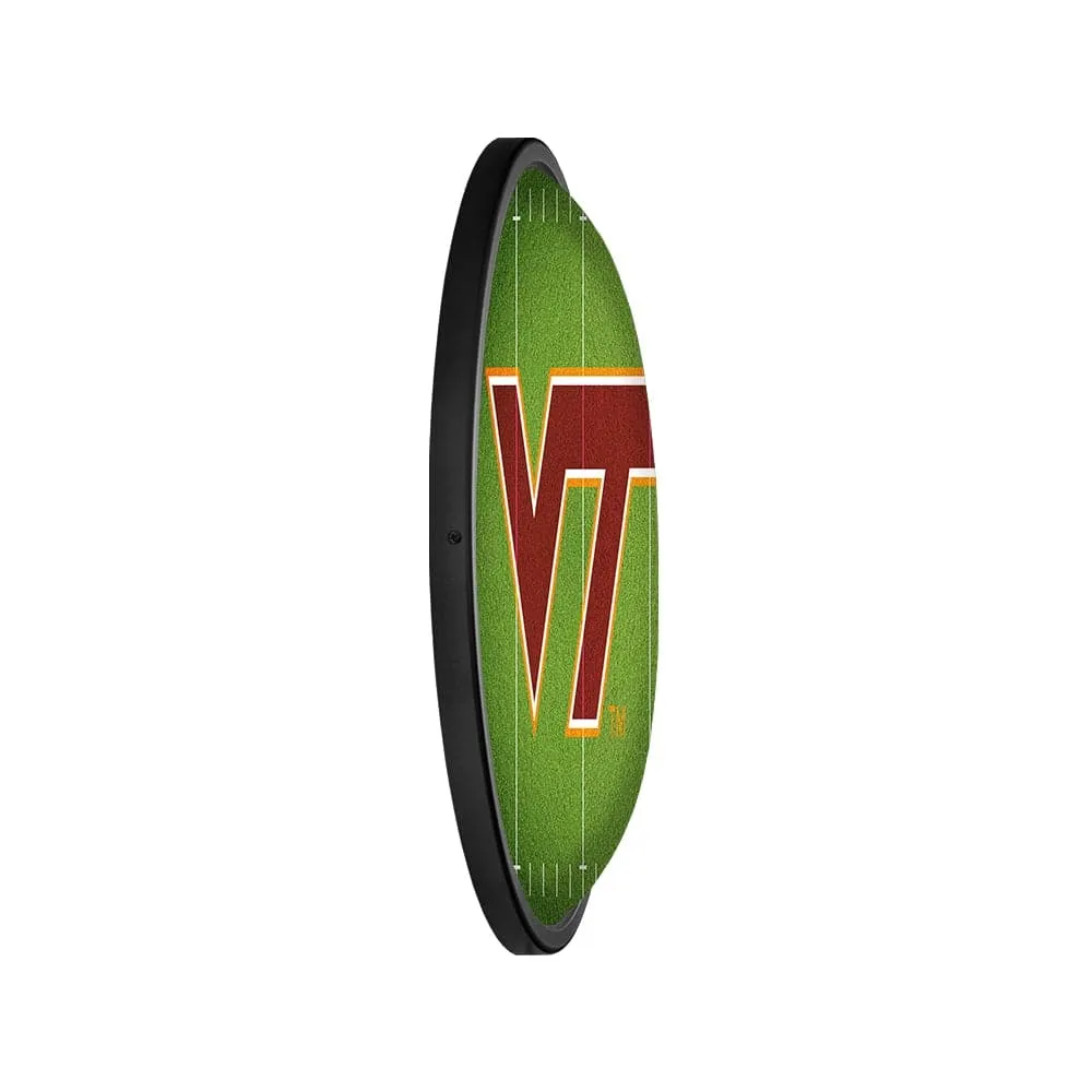 Virginia Tech Hokies: On the 50 - Oval Slimline Lighted Wall Sign