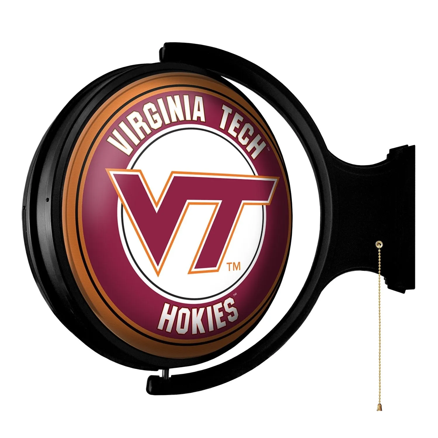 Virginia Tech Hokies: Original Round Rotating Lighted Wall Sign