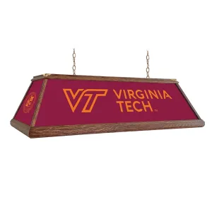 Virginia Tech Hokies: Premium Wood Pool Table Light