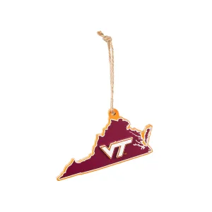 Virginia Tech, State Ornament,3ot903state