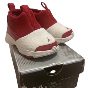 VTG Baby RJ Bolo Trainer 3/4 Hi Varsity Red White Little Flex Jordans