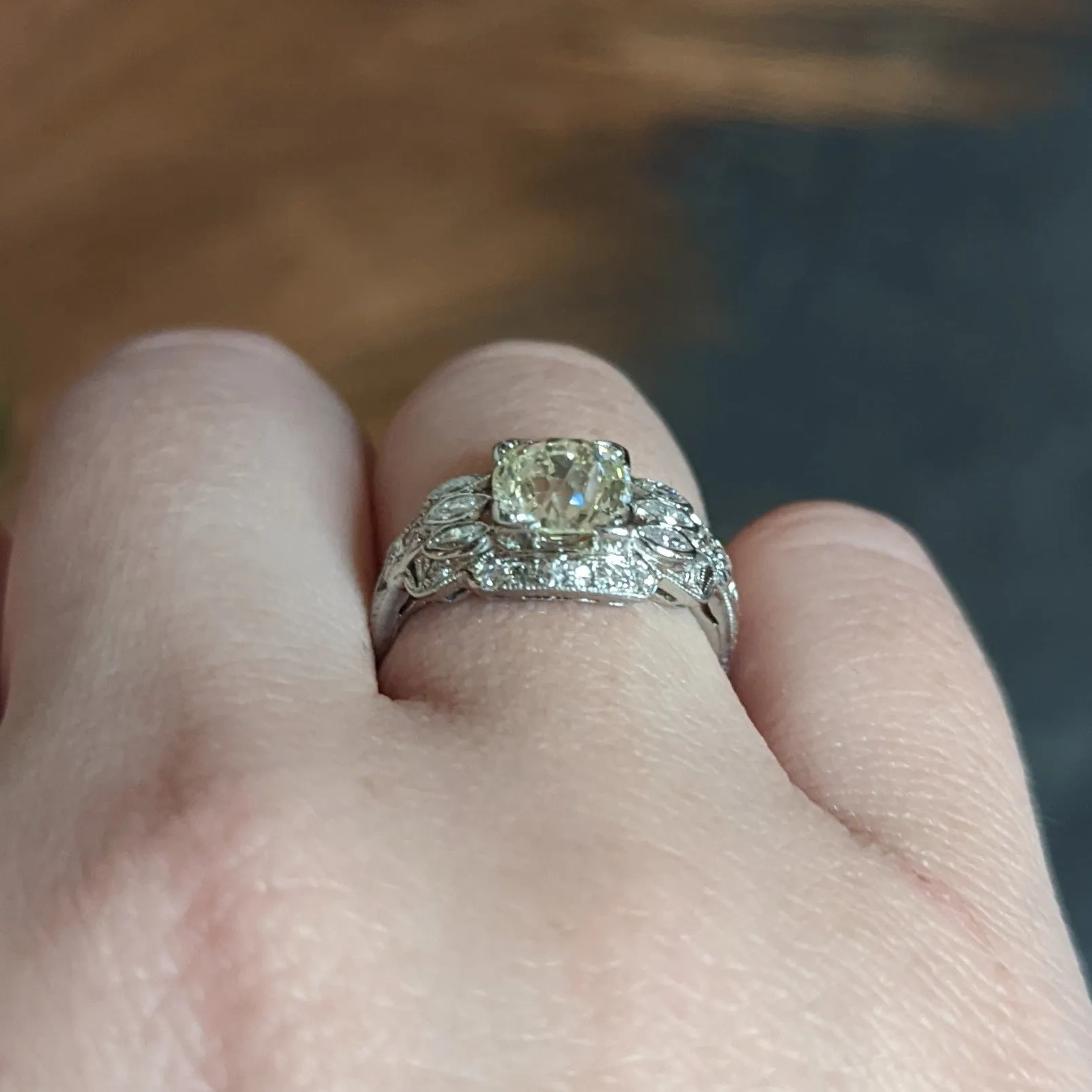 William B. Ogush 2.05 CTW Diamond Platinum Engagement Ring