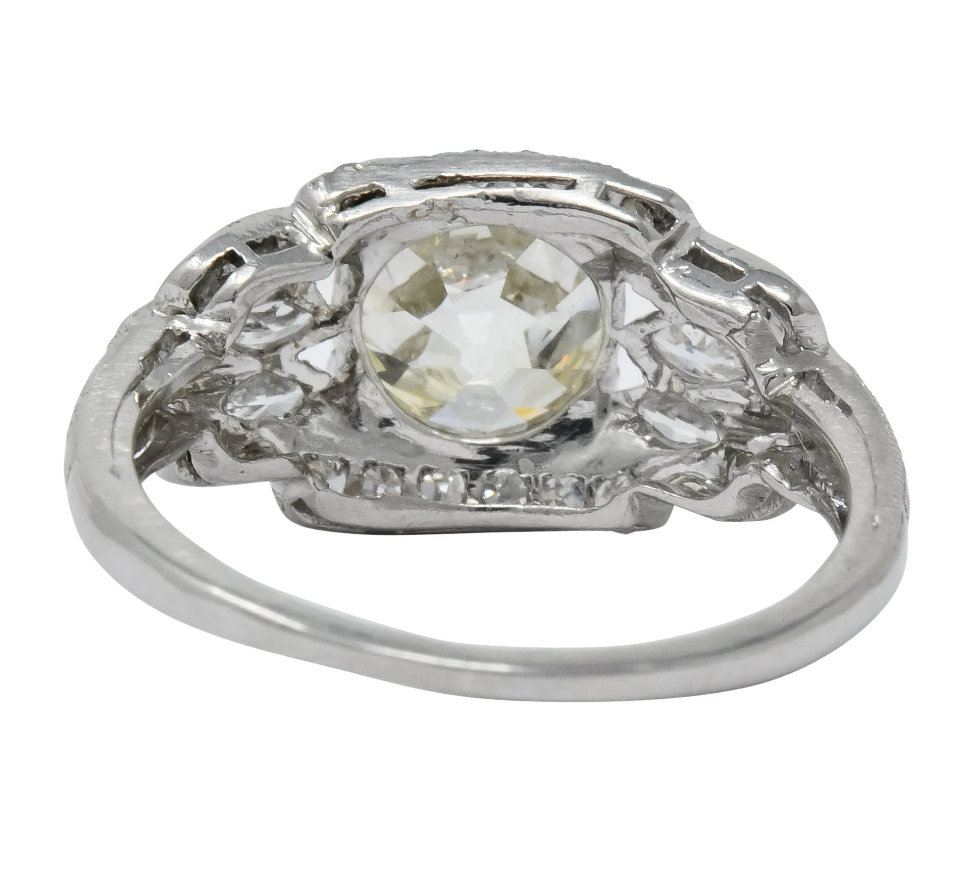 William B. Ogush 2.05 CTW Diamond Platinum Engagement Ring