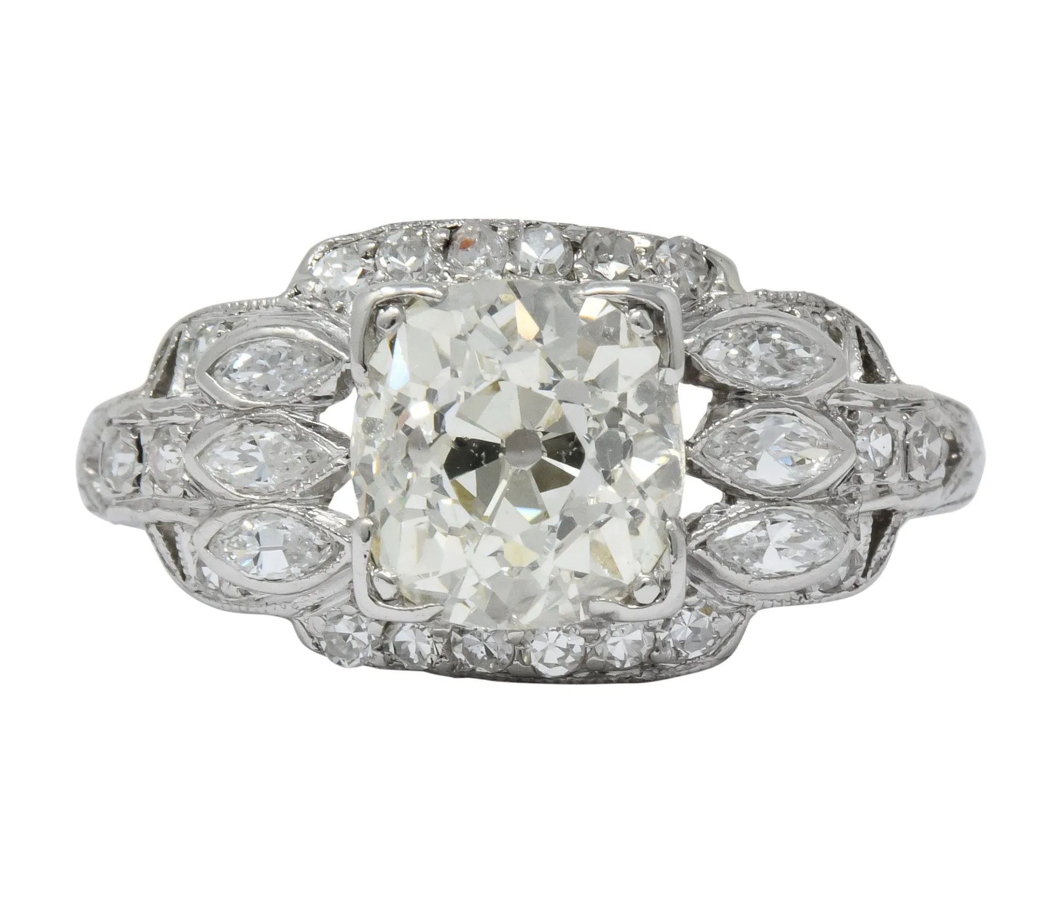 William B. Ogush 2.05 CTW Diamond Platinum Engagement Ring