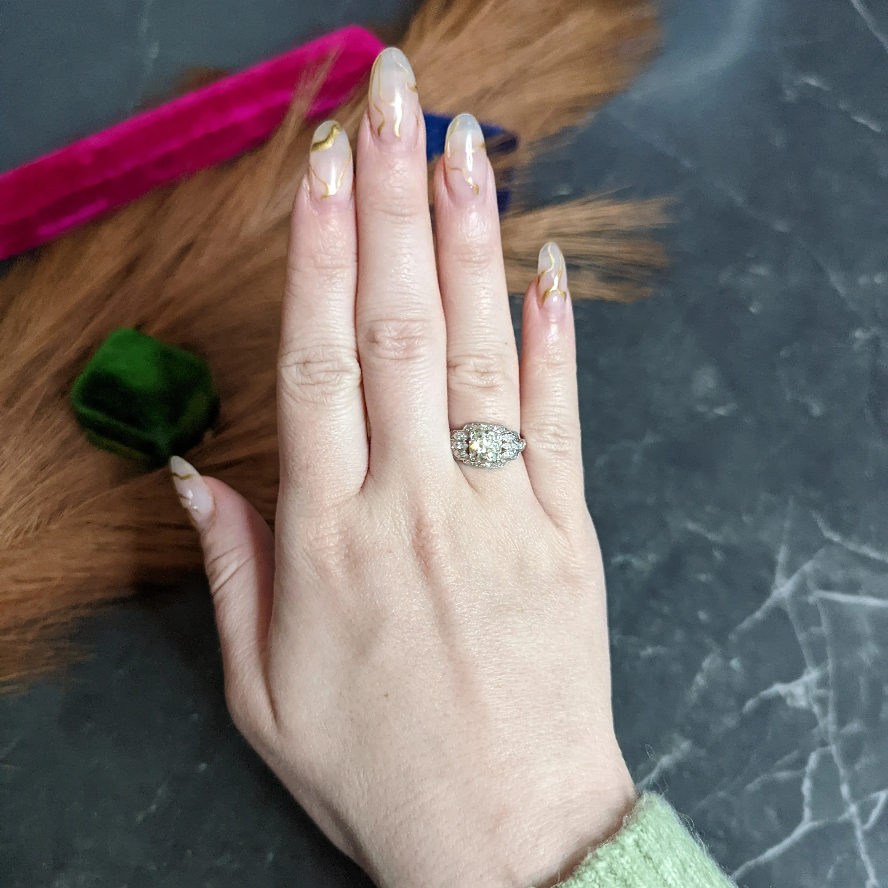 William B. Ogush 2.05 CTW Diamond Platinum Engagement Ring