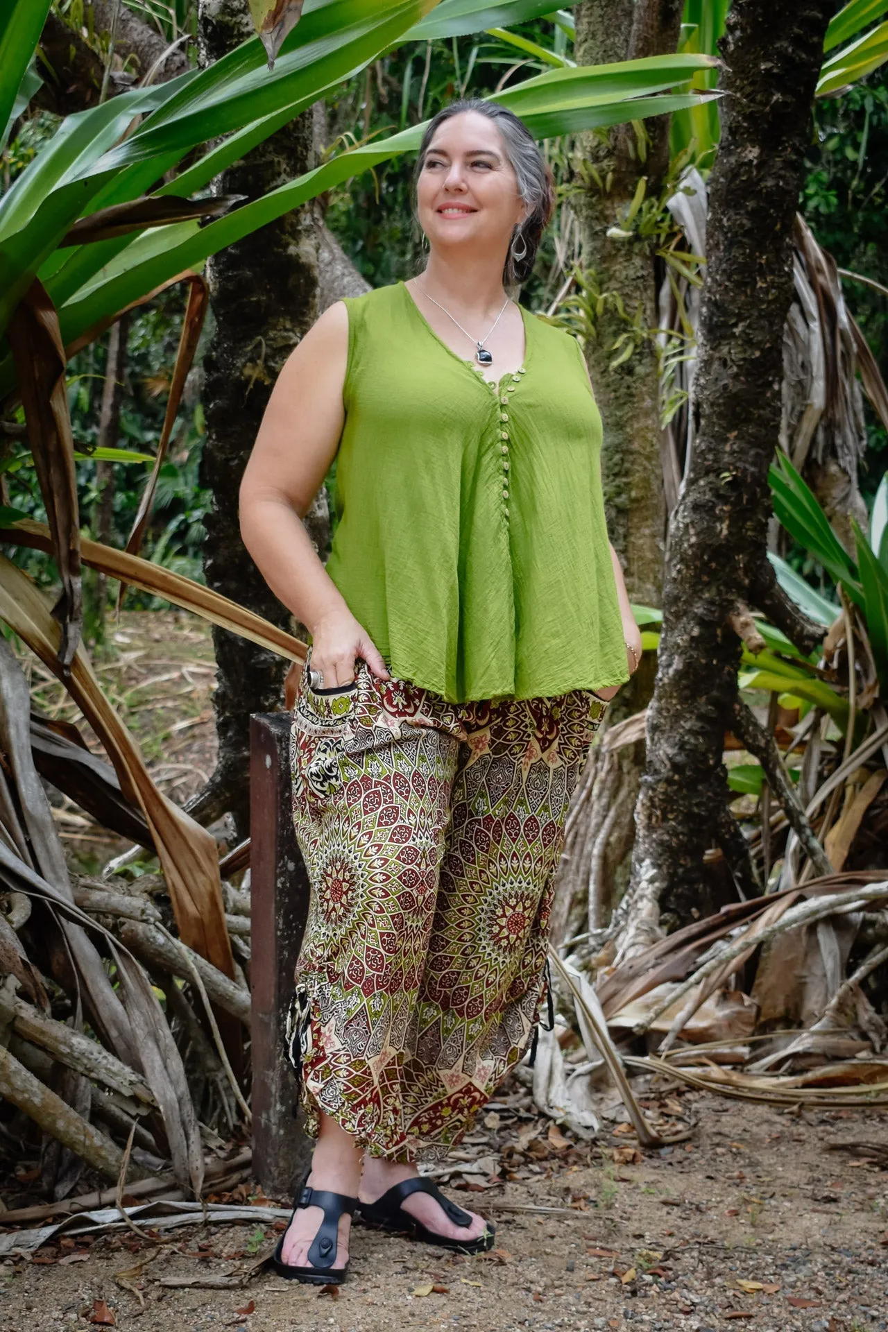 Willow Cotton Top - Green
