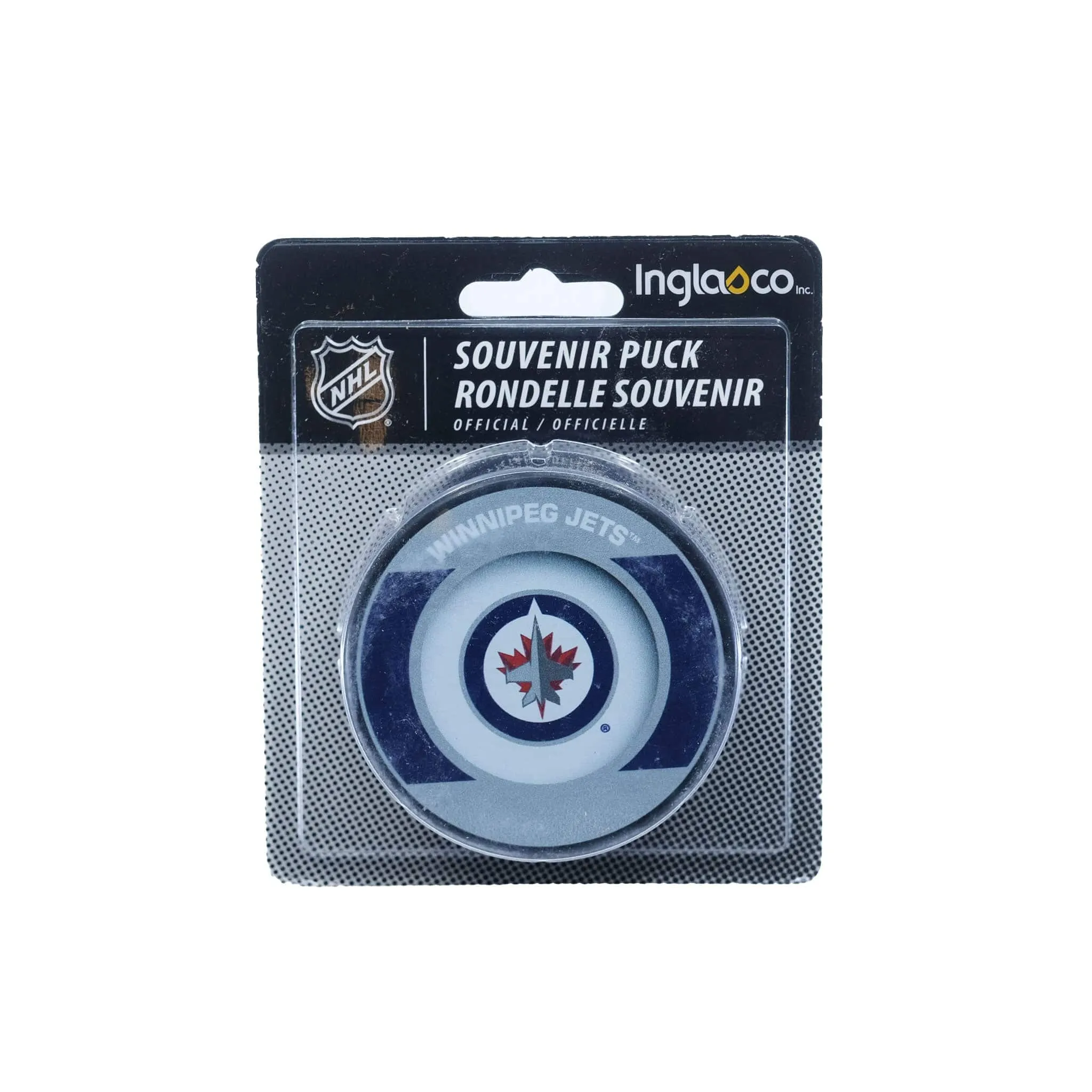 Winnipeg Jets Inglasco NHL Retro Logo Hockey Puck