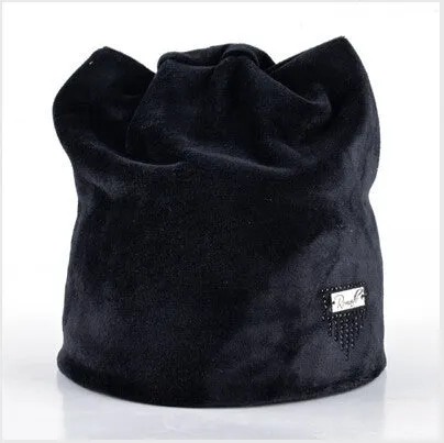 Winter hats for woman beanies flannel cute hat girl autumn beanie caps warmer bonnet ladies casual cap