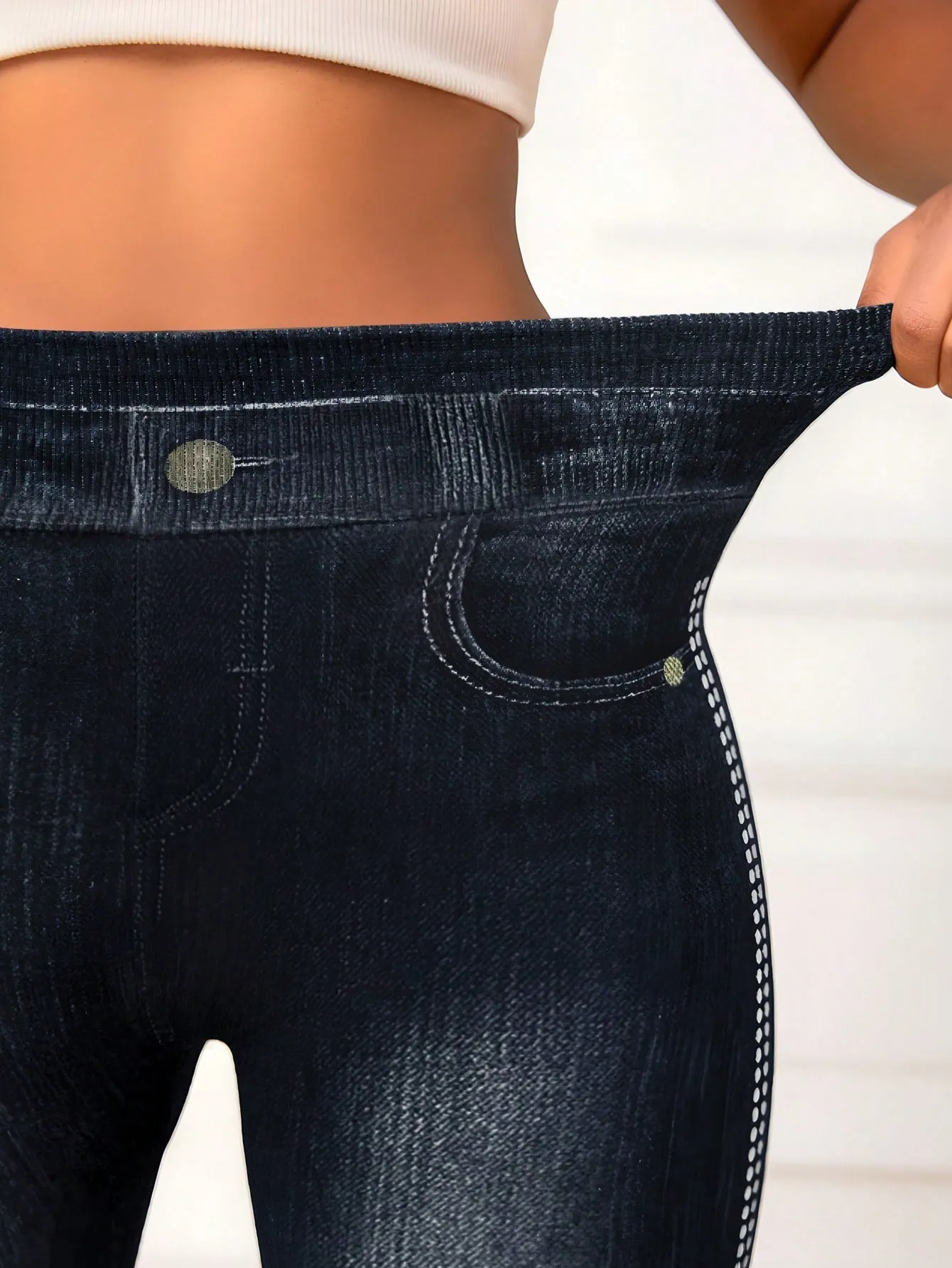 Women's Blue Sports Leggings