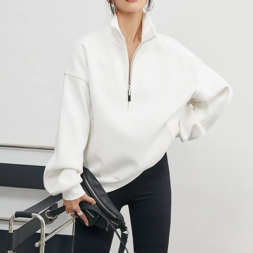 Women's Sports Solid Color Sweatshirt